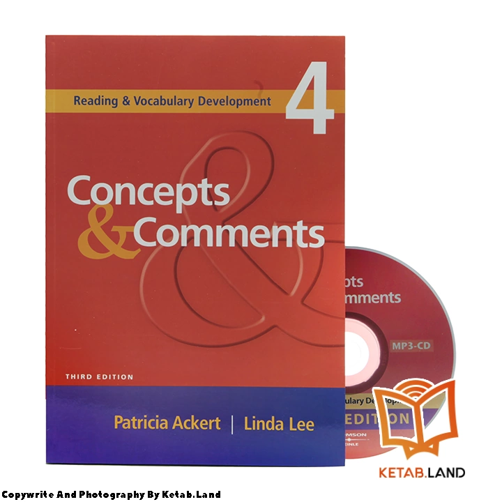 قیمت و خرید کتاب Concepts and Comments 3rd از کتاب لند - تصویر اصلی - تصویر جلد روی کتاب به همراه DVD