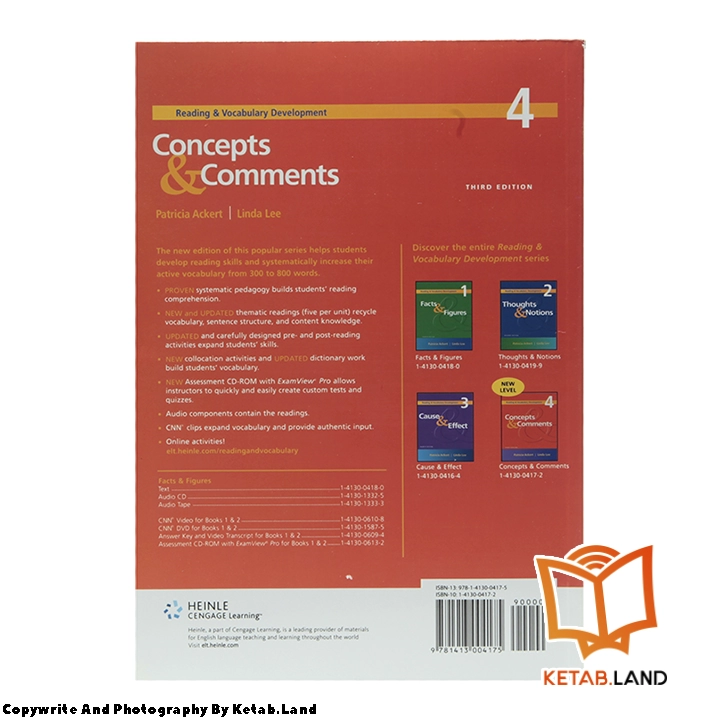 قیمت و خرید کتاب Concepts and Comments 3rd از کتاب لند - تصویر سوم - تصویر جلد پشت کتاب