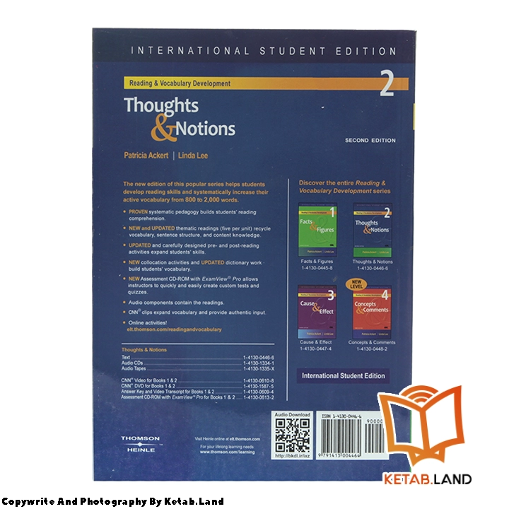 قیمت و خرید کتاب Thoughts and Notions 2nd از کتاب لند - تصویر سوم - تصویر جلد پشت کتاب