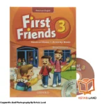 قیمت و خرید کتاب American First Friends 3 از کتاب لند - تصویر اصلی - تصویر جلد روی کتاب به همراه DVD