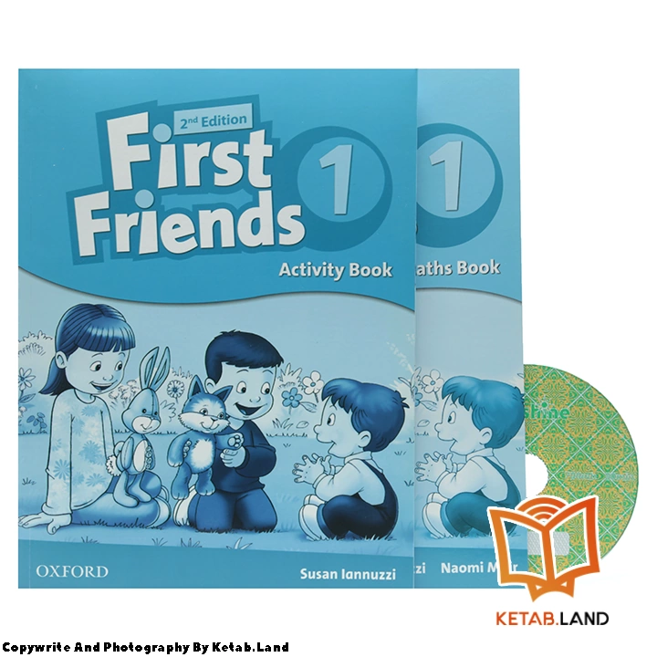 قیمت و خرید کتاب British First Friends 1 2nd از کتاب لند - تصویر چهارم - تصویر متعلقات همراه کتاب - کتاب کار، مت بوک و DVD