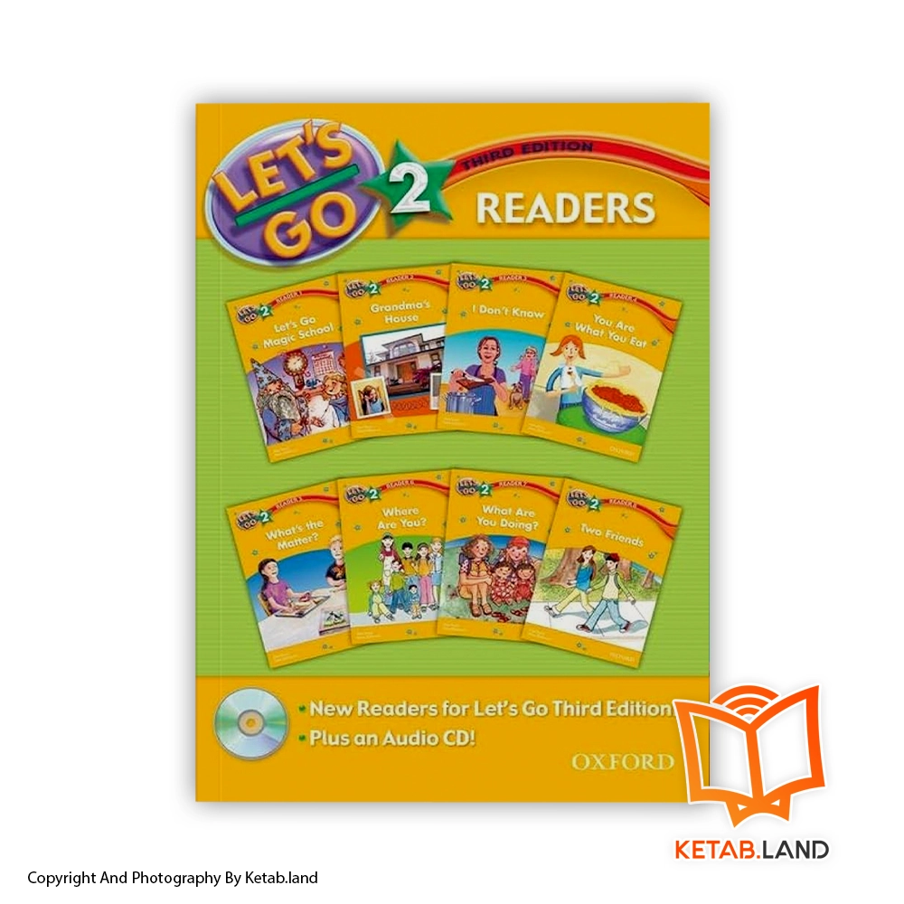 خرید پک 8 جلدی کتاب 2 Let’s Go Readers از کتاب لند - تصویر اصلی - تصوير اول - تصویر جلد روی کتاب - جلد شومیز