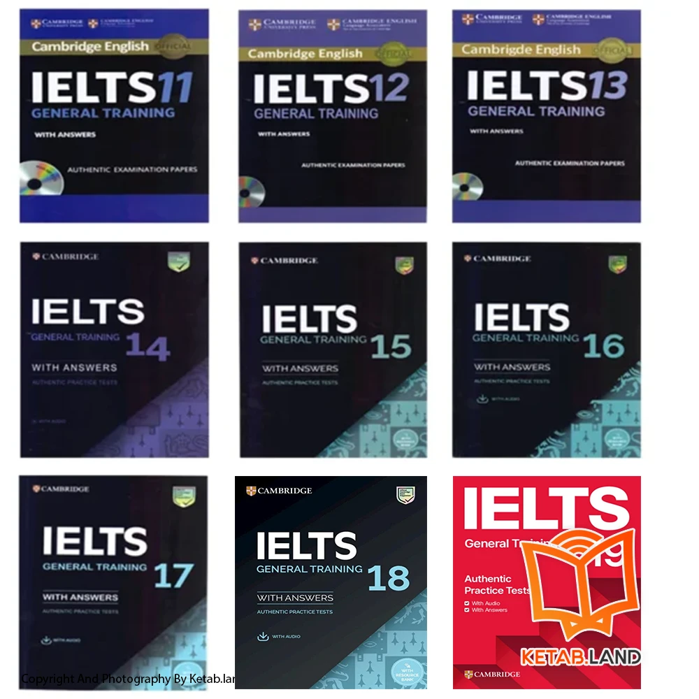 قیمت و خرید پک کمبریج آیلتس 11 تا 19 جنرال از کتاب لند - تصویر اصلی - تصویر اول - تصویر جلد روی کتاب