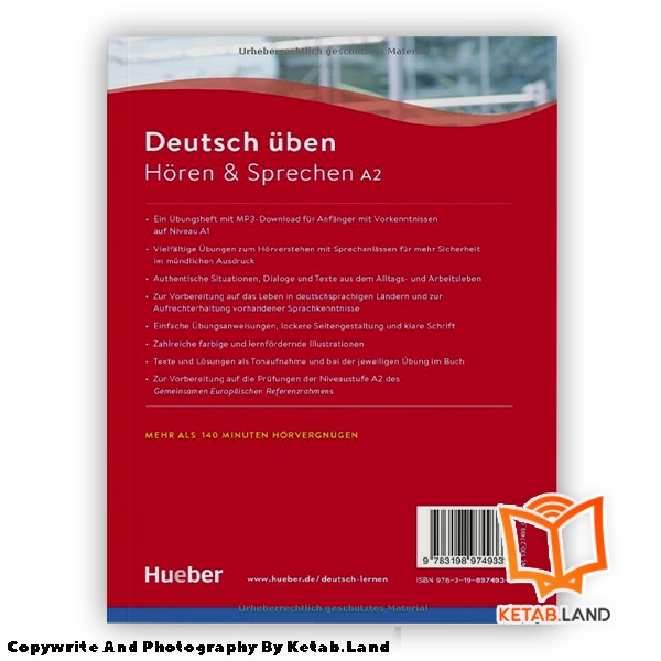 قیمت و خرید کتاب Horen Und Sprechen A2 - تصویر دوم - تصویر جلد پشت کتاب - جلد شومیز