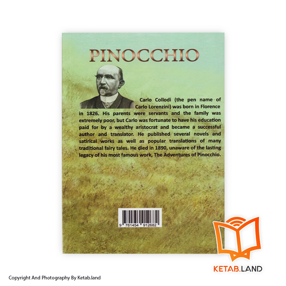 قیمت و خرید کتاب Pinocchio - تصویر دوم - تصویر جلد پشت کتاب - جلد شومیز