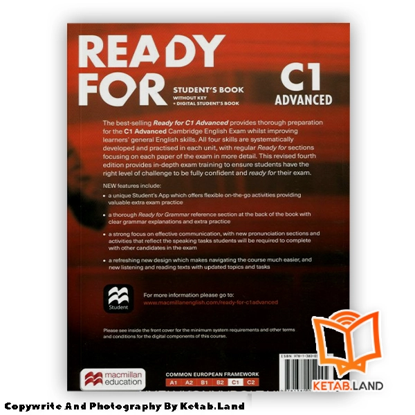 قیمت و خرید کتاب Ready for C1 Advanced 4th از کتاب لند - تصویر سوم - تصویر جلد پشت کتاب