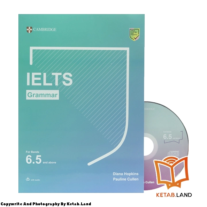 قیمت و خرید کتاب Grammar for IELTS از کتاب لند - تصویر اصلی - تصویر اول - تصویر جلد روی کتاب به همراه DVD