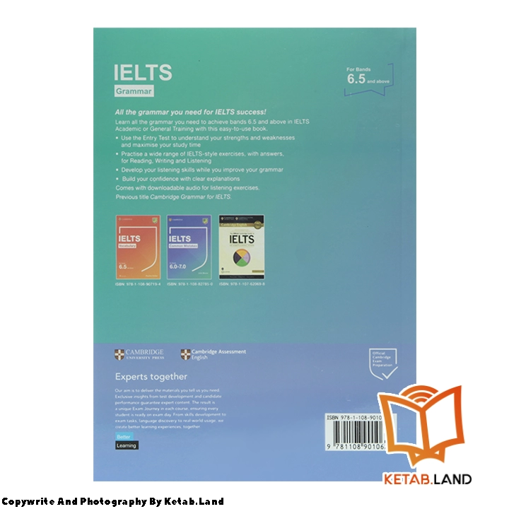 قیمت و خرید کتاب Cambridge IELTS Grammar for band 6.5 از کتاب لند - تصویر سوم - تصویر جلد پشت کتاب