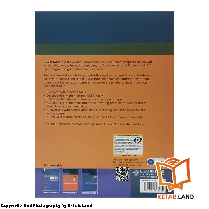 قیمت و خرید کتاب Cambridge IELTS Trainer از کتاب لند - تصویر سوم - تصویر جلد پشت کتاب