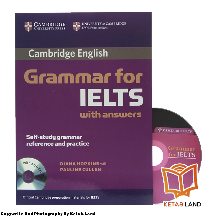قیمت و خرید کتاب Grammar for IELTS از کتاب لند - تصویر اصلی - تصویر اول - تصویر جلد روی کتاب به همراه DVD