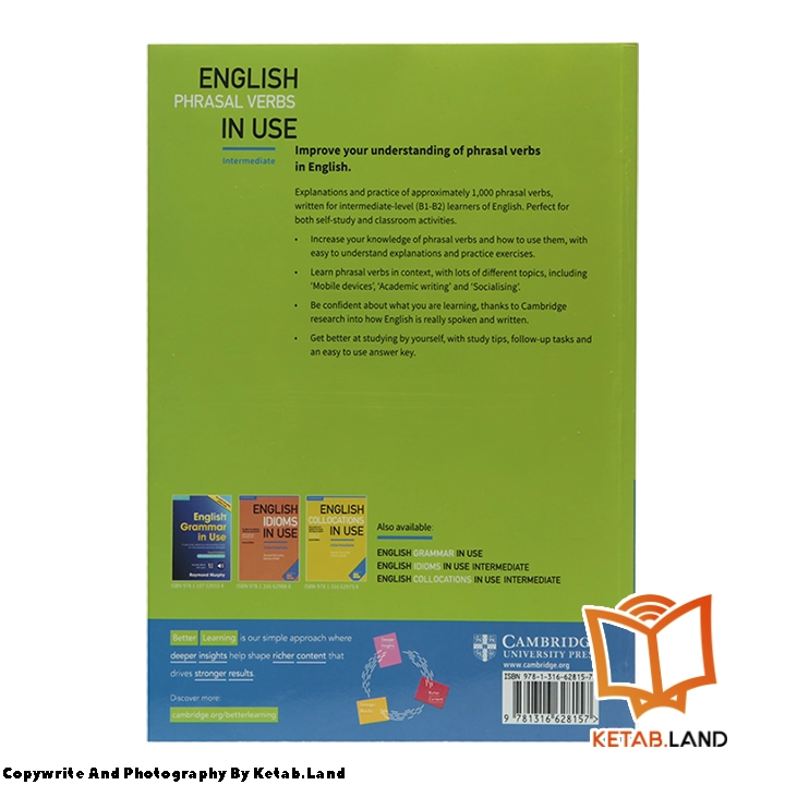 قیمت و خرید کتاب Intermediate English Phrasal Verbs in Use 2nd از کتاب لند - تصویر دوم - تصویر جلد پشت کتاب