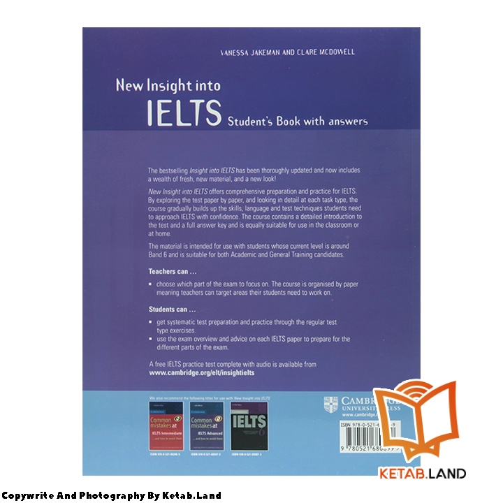 قیمت و خرید کتاب New Insight into IELTS از کتاب لند - تصویر سوم - تصویر جلد پشت کتاب