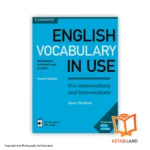 قیمت و خرید کتاب Pre-Inter / Intermediate English Vocabulary in Use 4th از کتاب لند - تصویر اصلی - تصویر اول - تصویر جلد روی کتاب