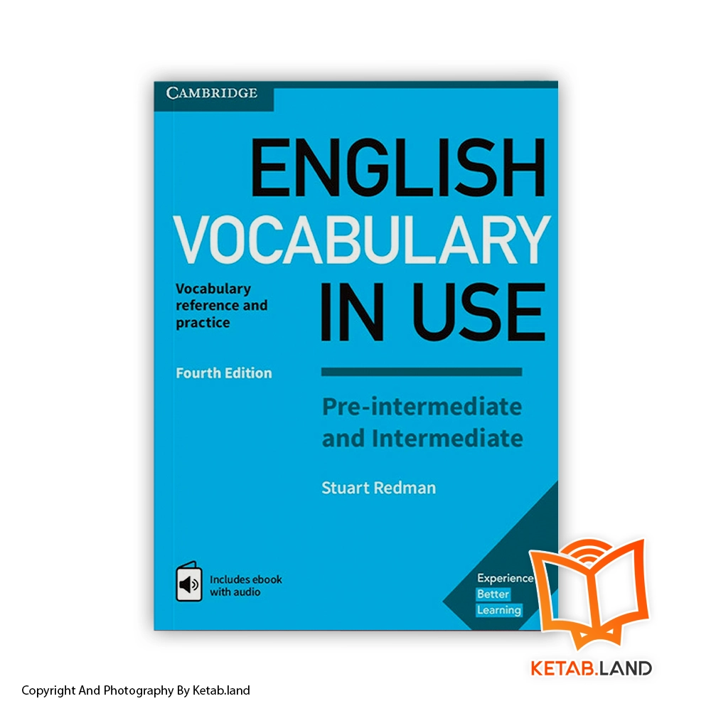 قیمت و خرید کتاب Pre-Inter / Intermediate English Vocabulary in Use 4th از کتاب لند - تصویر اصلی - تصویر اول - تصویر جلد روی کتاب