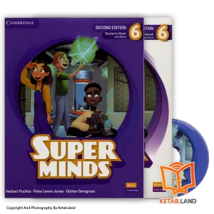 قیمت و خرید کتاب Super Minds 6 2nd از کتاب لند - تصویر اصلی - تصویر اول - تصویر جلد روی کتاب به همراه کتاب کار و DVD