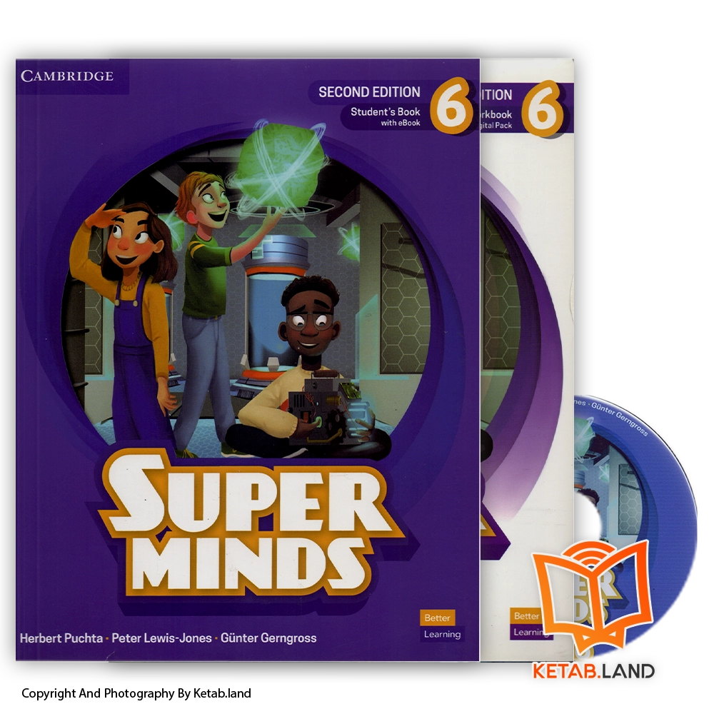 Supe-Minds-6-Book-Main-Image-First-Image-Front-Image-with-Workbook-and-DVD-of-Book قیمت و خرید کتاب Super Minds 6 2nd از کتاب لند - تصویر اصلی - تصویر اول - تصویر جلد روی کتاب به همراه کتاب کار و DVD