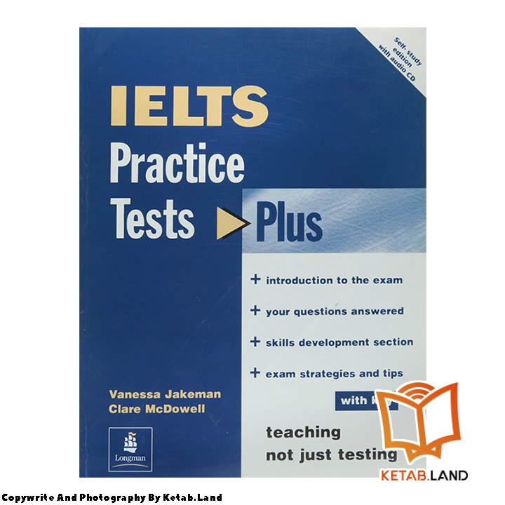 قیمت و خرید کتاب IELTS Practice Tests Plus 1 از کتاب لند - تصویر دوم - تصویر جلد روی کتاب