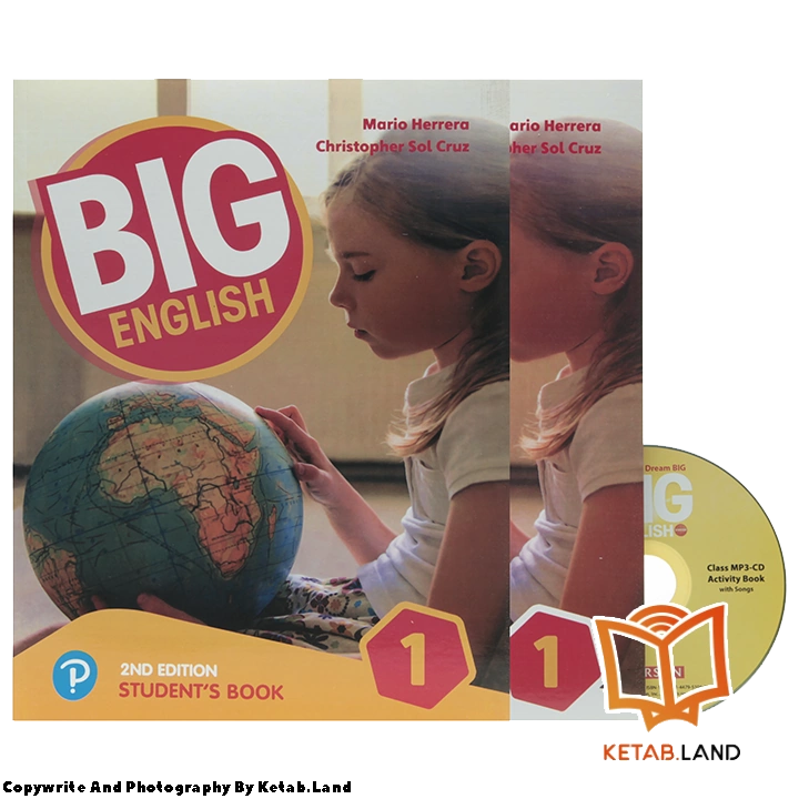 قیمت و خرید کتاب Big English 1 2nd از کتاب لند - تصویر اصلی - تصویر اول - تصویر جلد روی کتاب به همراه کتاب کار و DVD
