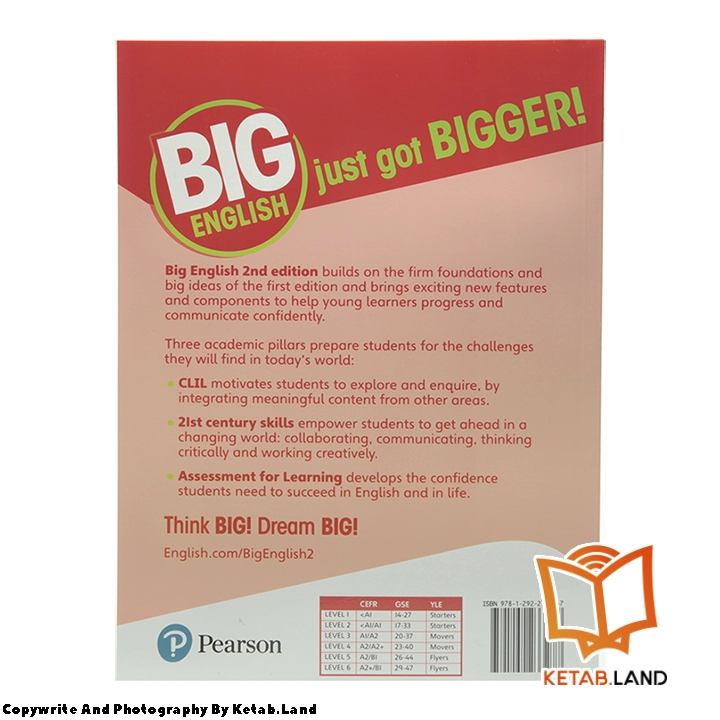 قیمت و خرید کتاب Big English 3 2nd از کتاب لند - تصویر سوم - تصویر جلد پشت کتاب