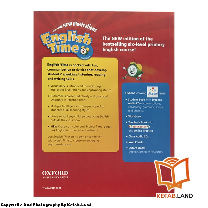 قیمت و خرید کتاب English Time 2 2nd از کتاب لند - تصویر سوم - تصویر جلد پشت کتاب