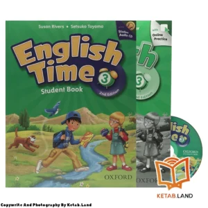 قیمت و خرید کتاب English Time 3 2nd از کتاب لند - تصویر اصلی - تصویر اول - تصویر جلد روی کتاب به همراه کتاب کار و DVD