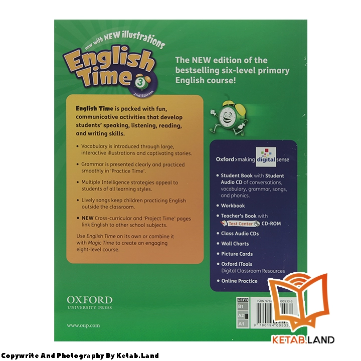 قیمت و خرید کتاب English Time 3 2nd از کتاب لند - تصویر سوم - تصویر جلد پشت کتاب