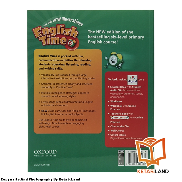 قیمت و خرید کتاب English Time 6 2nd از کتاب لند - تصویر سوم - تصویر جلد پشت کتاب
