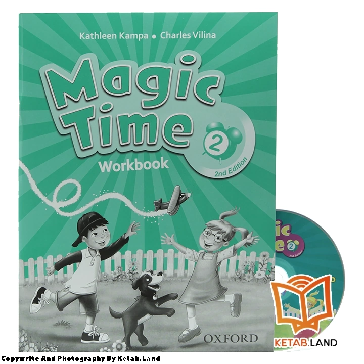 قیمت و خرید کتاب Magic Time 2 2nd از کتاب لند - تصویر چهارم - تصویر متعلقات همراه کتاب - کتاب کار و DVD