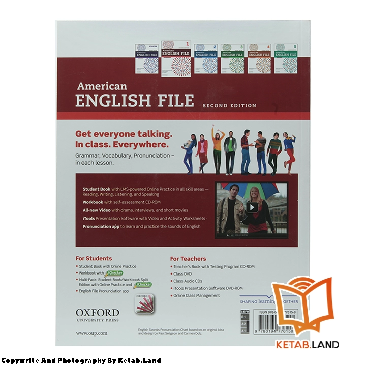 قیمت و خرید کتاب American English File 1 2nd از کتاب لند - تصویر سوم - تصویر جلد پشت کتاب