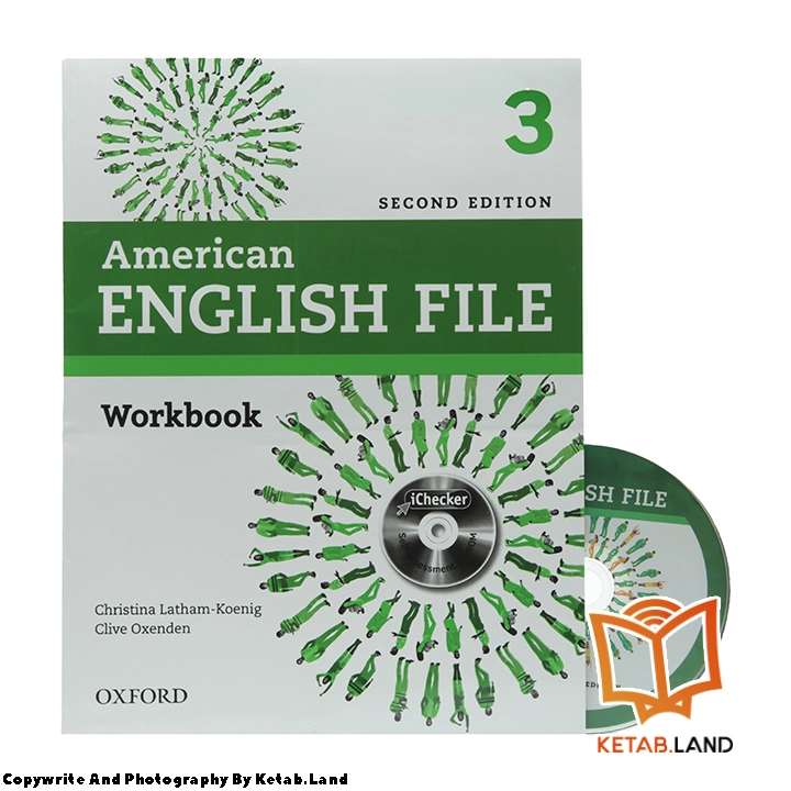 قیمت و خرید کتاب American English File 3 2nd از کتاب لند - تصویر چهارم - تصویر متعلقات همراه کتاب - کتاب کار و DVD
