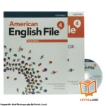 قیمت و خرید کتاب American English File 4 3rd از کتاب لند - تصویر اصلی - تصویر اول - تصویر جلد روی کتاب به همراه کتاب کار و DVD