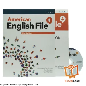 قیمت و خرید کتاب American English File 4 3rd از کتاب لند - تصویر اصلی - تصویر اول - تصویر جلد روی کتاب به همراه کتاب کار و DVD