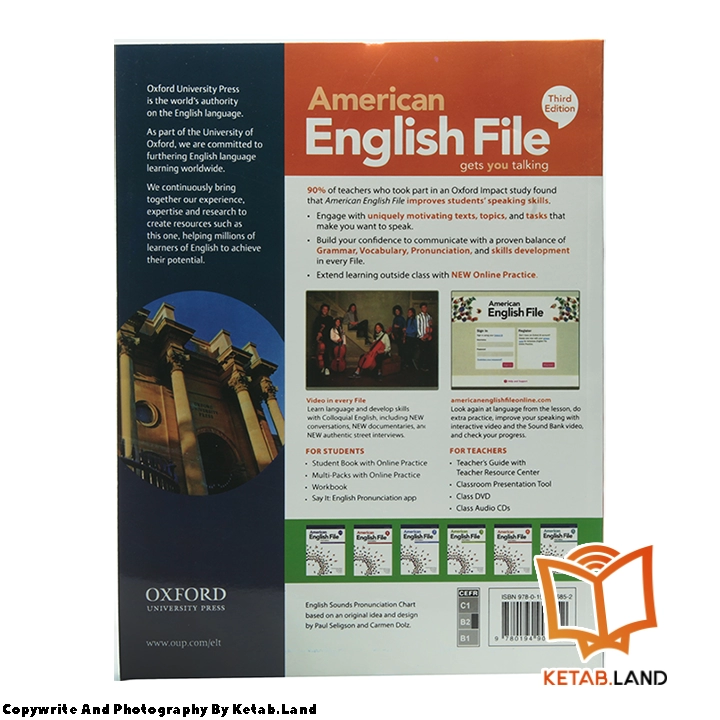 قیمت و خرید کتاب American English File 4 3rd از کتاب لند - تصویر سوم - تصویر جلد پشت کتاب