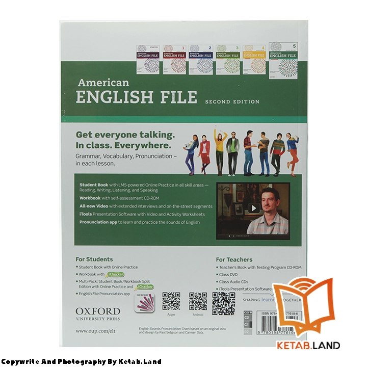 قیمت و خرید کتاب American English File 5 2nd از کتاب لند - تصویر سوم - تصویر جلد پشت کتاب