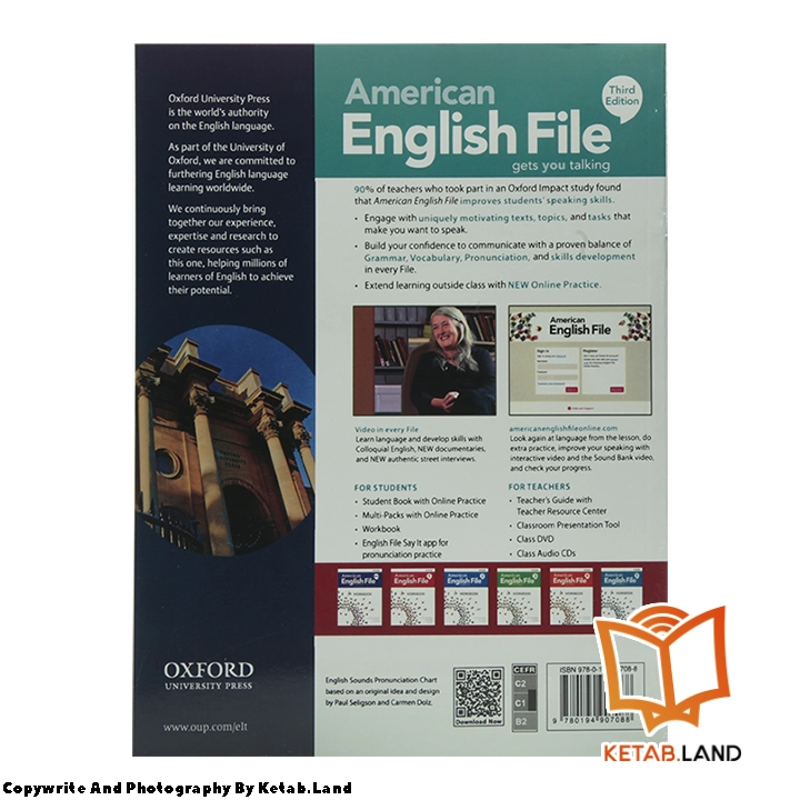 قیمت و خرید کتاب American English File 5 3rd از کتاب لند - تصویر سوم - تصویر جلد پشت کتاب