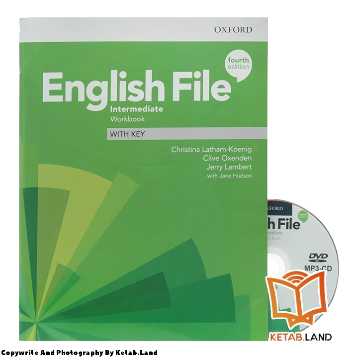 قیمت و خرید کتاب English File Intermediate 4th از کتاب لند - تصویر چهارم - تصویر متعلقات همراه کتاب - کتاب کار و DVD