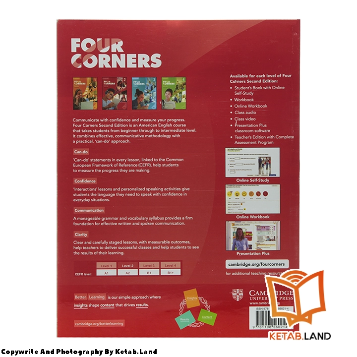 قیمت و خرید کتاب Four Corners 2 2nd از کتاب لند - تصویر سوم - تصویر جلد پشت کتاب