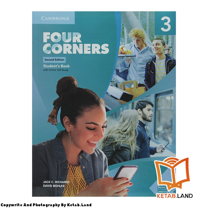 قیمت و خرید کتاب Four Corners 3 2nd از کتاب لند - تصویر دوم - تصویر جلد روی کتاب