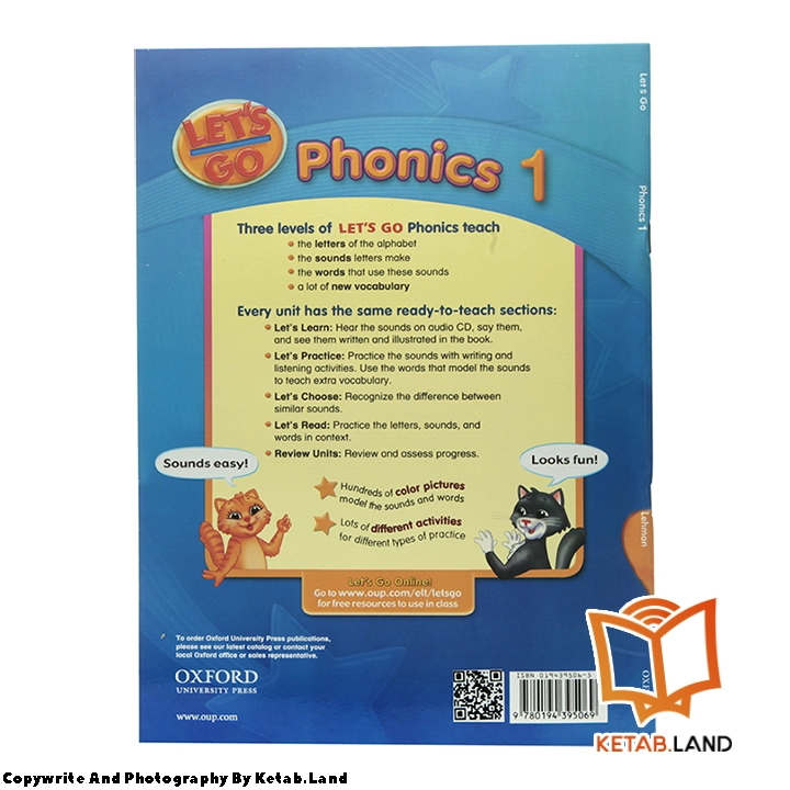 قیمت و خرید کتاب Let’s Go Phonics 1 از کتاب لند - تصویر سوم - تصویر جلد پشت کتاب