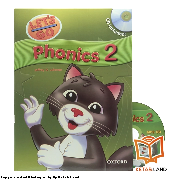 Let’s Go Phonics 2 Book - Main Image - First Image - Front Image with DVD of Book