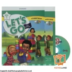 قیمت و خرید کتاب Let’s go begin 1 5th از کتاب لند - تصویر اصلی - تصویر اول - تصویر جلد روی کتاب به همراه کتاب کار، DVD
