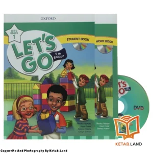 قیمت و خرید کتاب Let’s go begin 1 5th از کتاب لند - تصویر اصلی - تصویر اول - تصویر جلد روی کتاب به همراه کتاب کار، DVD