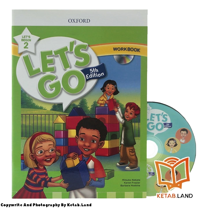 قیمت و خرید کتاب Let’s go begin 2 5th از کتاب لند - تصویر چهارم - تصویر متعلقات همراه کتاب - کتاب کار و DVD