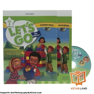 قیمت و خرید کتاب Let’s go begin 2 5th از کتاب لند - تصویر اصلی - تصویر اول - تصویر جلد روی کتاب به همراه کتاب کار، DVD