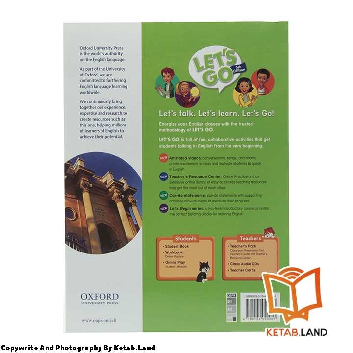قیمت و خرید کتاب Let’s go begin 2 5th از کتاب لند - تصویر سوم - تصویر جلد پشت کتاب