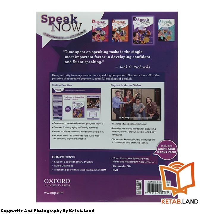 قیمت و خرید کتاب Speak Now 3 از کتاب لند - تصویر سوم - تصویر جلد پشت کتاب