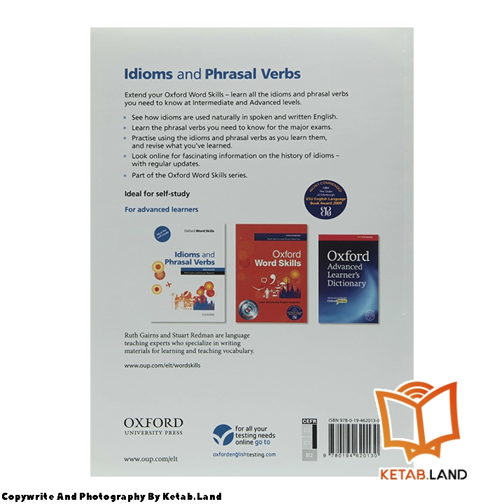قیمت و خرید کتاب Advanced Idioms and Phrasal Verbs از کتاب لند - تصویر دوم - تصویر جلد پشت کتاب