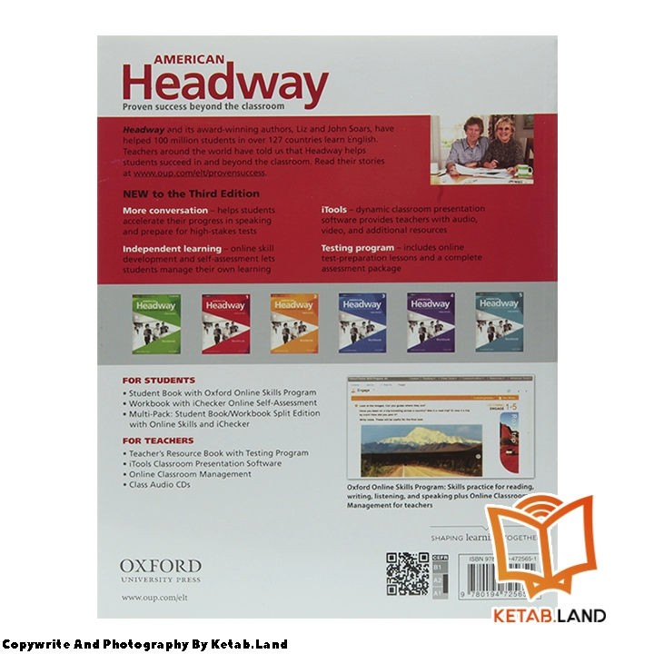 قیمت و خرید کتاب American Headway 1 3rd از کتاب لند - تصویر سوم - تصویر جلد پشت کتاب