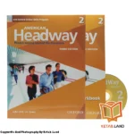 قیمت و خرید کتاب American Headway 2 3rd از کتاب لند - تصویر اصلی - تصویر اول - تصویر جلد روی کتاب به همراه کتاب کار و DVD