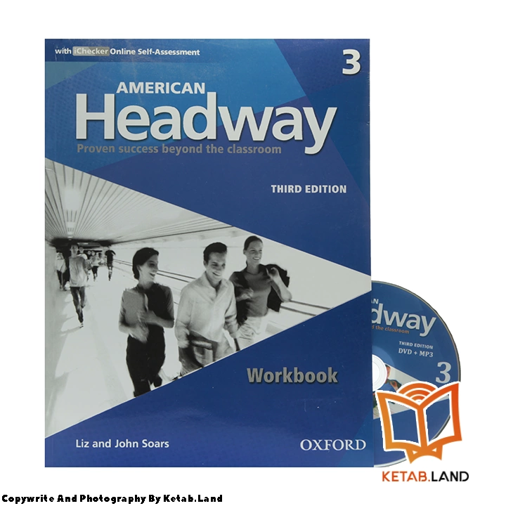 قیمت و خرید کتاب American Headway 3 3rd از کتاب لند - تصویر چهارم - تصویر متعلقات همراه کتاب - کتاب کار و DVD